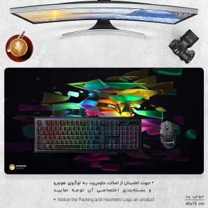 ماوس پد مخصوص بازی هومرو مدل MX009 طرح انتزاعی