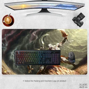 ماوس پد مخصوص بازی هومرو مدل MX1234 طرح بازی God of War