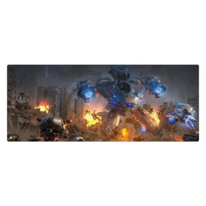 ماوس پد هومرو مدل HX609 طرح War Robots سایز 40x100 سانتی‌متر