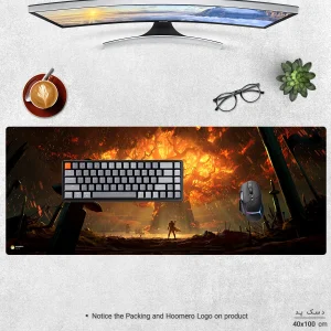 ماوس پد هومرو مدل HX611 طرح World of Warcraft سایز 40x100 سانتی‌متر