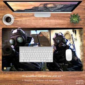 ماوس پد مخصوص بازی هومرو مدل MX998 طرح بازی کانتر استرایک