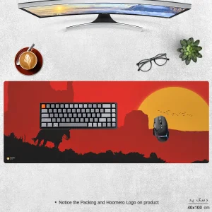 ماوس پد هومرو مدل HX179 طرح Red Dead Redemption سایز 40x100 سانتی‌متر