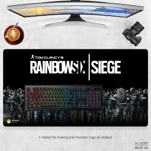 ماوس پد مخصوص بازی هومرو مدل MX1274 طرح بازی رینبو سیکس Tom Clancys Rainbow Six