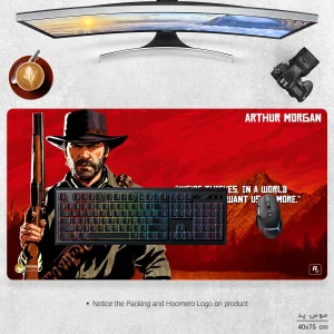ماوس پد هومرو مدل MX2112 طرح بازی رد دد ریدمپشن Red Dead Redemption