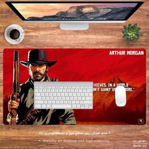 ماوس پد هومرو مدل MX2112 طرح بازی رد دد ریدمپشن Red Dead Redemption