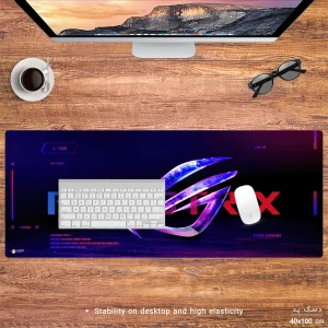 ماوس پد هومرو مدل HX563 طرح ایسوس ROG سایز 40x100 سانتی‌متر