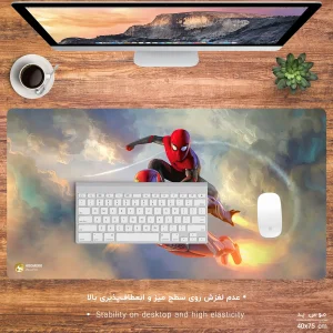 ماوس پد هومرو مدل MX565 طرح مارول مرد آهنی و مرد عنکبوتی