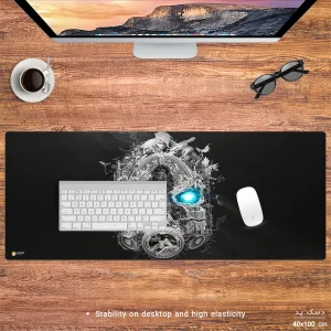 ماوس پد هومرو مدل HX445 طرح Borderlands سایز 40x100 سانتی‌متر