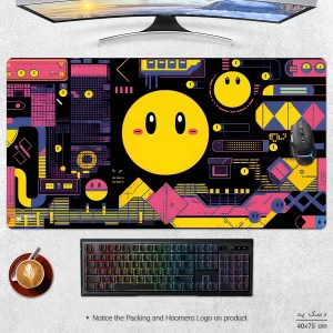 ماوس پد هومرو مدل MX1560 طرح بازی Pac Man