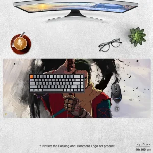 ماوس پد هومرو مدل HX142 طرح Shadows Die Twice سایز 40x100 سانتی‌متر