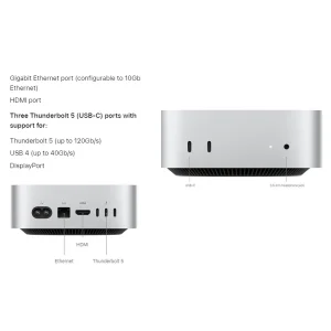 کامپیوتر کوچک اپل مدل Mac Mini MCX44 2024 LLA-M4 Pro-24GB RAM-512GB SSD