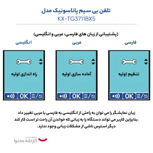 تلفن بی سیم پاناسونیک مدل KX-TG3711BX5
