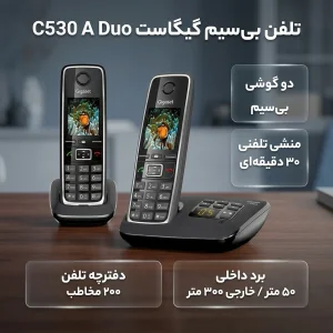 تلفن بی سیم گیگاست مدل C530 A Duo
