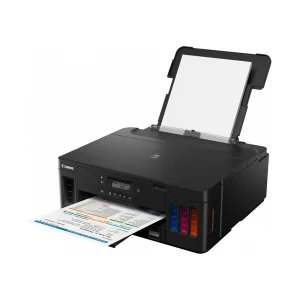 پرینتر جوهرافشان رنگی تک‌کاره کانن مدل PIXMA G5040 با اتصال Wi-Fi، پورت Ethernet و USB-A، ظرفیت سینی ورودی 350 برگ