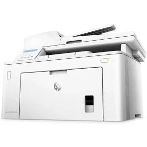 پرینتر اچ پی تک رنگ سه کاره با چاپ لیزری مدل LaserJet Pro MFP M227sdn، سایز چاپ A4، مجهز به تغذیه خودکار ADF، دارای اتصال شبکه، قابلیت چاپ دو رو
