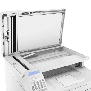 پرینتر اچ پی تک رنگ چهار کاره‌ با چاپ لیزری مدل LaserJet Pro MFP M227fdn، سایز چاپ A4، مجهز به تغذیه خودکار ADF، قابلیت‌ اتصال به WiFi
