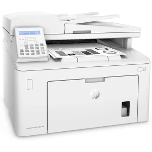 پرینتر اچ پی تک رنگ چهار کاره‌ با چاپ لیزری مدل LaserJet Pro MFP M227fdn، سایز چاپ A4، مجهز به تغذیه خودکار ADF، قابلیت‌ اتصال به WiFi