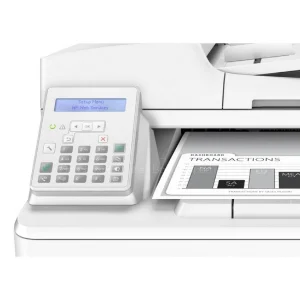پرینتر اچ پی تک رنگ چهار کاره‌ با چاپ لیزری مدل LaserJet Pro MFP M227fdn، سایز چاپ A4، مجهز به تغذیه خودکار ADF، قابلیت‌ اتصال به WiFi