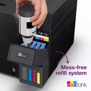 پرینتر جوهر افشان چندکاره رنگی اپسون مدل EcoTank L6390 با اتصال باسیم و بی‌سیم سایز چاپ A4 با قابلیت چاپ دو رو