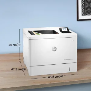 پرینتر اچ‌ پی رنگی تک کاره با چاپ لیزری مدل LaserJet Enterprise M554dn، سایز چاپ A4، قابلیت چاپ دو روی خودکار، دارای صفحه‌ نمایش