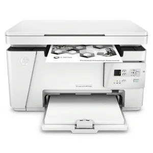 پرینتر اچ پی تک رنگ سه کاره با چاپ لیزری مدل LaserJet Pro MFP M26a، سایز چاپ A4