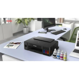پرینتر جوهرافشان رنگی تک‌کاره کانن مدل PIXMA G1410 با سیستم مخزن جوهر، چاپ بدون حاشیه و رزولوشن 1200 × 4800 DPI