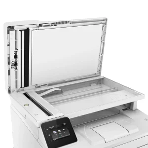 پرینتر اچ پی تک رنگ چهار کاره‌ با چاپ لیزری مدل LaserJet Pro MFP M227fdw، سایز چاپ A4، امکان چاپ دو رو، قابلیت‌ اتصال به WiFi