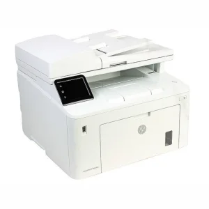 پرینتر اچ پی تک رنگ چهار کاره‌ با چاپ لیزری مدل LaserJet Pro MFP M227fdw، سایز چاپ A4، امکان چاپ دو رو، قابلیت‌ اتصال به WiFi