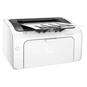 پرینتر لیزری تک‌کاره سیاه‌وسفید اچ‌پی مدل LaserJet Pro M12w با ظرفیت سینی ورودی 150 برگ و اتصال بی‌سیم Wi-Fi به موبایل و رایانه، مجهز به درگاه USB