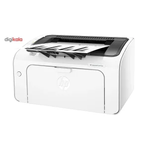 پرینتر لیزری تک‌کاره سیاه‌وسفید اچ‌پی مدل LaserJet Pro M12w با ظرفیت سینی ورودی 150 برگ و اتصال بی‌سیم Wi-Fi به موبایل و رایانه، مجهز به درگاه USB