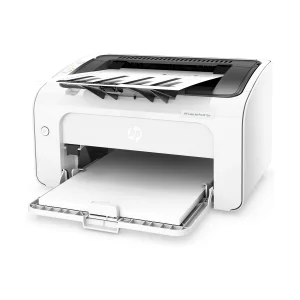 پرینتر لیزری تک‌کاره سیاه‌وسفید اچ‌پی مدل LaserJet Pro M12w با ظرفیت سینی ورودی 150 برگ و اتصال بی‌سیم Wi-Fi به موبایل و رایانه، مجهز به درگاه USB