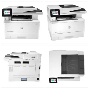 پرینتر اچ پی تک رنگ چهار کاره با چاپ لیزری مدل LaserJet Pro MFP M428fdw، سایز چاپ A4، قابلیت چاپ دو رو، مجهز به پورت شبکه و WiFi، قابلیت چاپ فایل‌های فلش مموری از طریق USB، دارای صفحه نمایش LCD