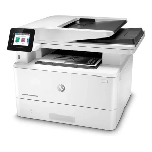 پرینتر اچ پی تک رنگ چهار کاره با چاپ لیزری مدل LaserJet Pro MFP M428fdw، سایز چاپ A4، قابلیت چاپ دو رو، مجهز به پورت شبکه و WiFi، قابلیت چاپ فایل‌های فلش مموری از طریق USB، دارای صفحه نمایش LCD