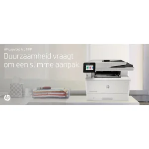 پرینتر اچ پی تک رنگ چهار کاره با چاپ لیزری مدل LaserJet Pro MFP M428fdw، سایز چاپ A4، قابلیت چاپ دو رو، مجهز به پورت شبکه و WiFi، قابلیت چاپ فایل‌های فلش مموری از طریق USB، دارای صفحه نمایش LCD
