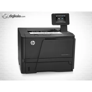 پرینتر لیزری تک‌کاره تک‌رنگ سایز A4 اچ‌پی مدل LaserJet Pro 400 M401dn با قابلیت چاپ دورو خودکار و چاپ مستقیم از حافظه فلش USB، سرعت چاپ 33 برگ در دقیقه و اتصال شبکه LAN