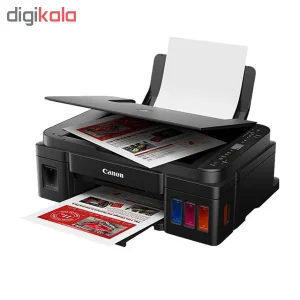پرینتر چندکاره جوهرافشان 3 کاره کانن مدل PIXMA G3410 با مخزن جوهر، چاپ رنگی بدون حاشیه و اتصال وای‌فای