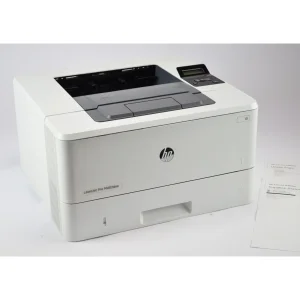 پرینتر اچ پی تک رنگ تک کاره با چاپ لیزری مدل LaserJet Pro M402dne، سایز چاپ A4، دارای فناوری خاموش‌شدن خودکار، قابلیت چاپ دو رو، سرعت زیاد چاپ