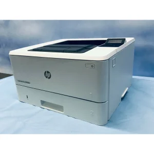 پرینتر اچ پی تک رنگ تک کاره با چاپ لیزری مدل LaserJet Pro M402dne، سایز چاپ A4، دارای فناوری خاموش‌شدن خودکار، قابلیت چاپ دو رو، سرعت زیاد چاپ