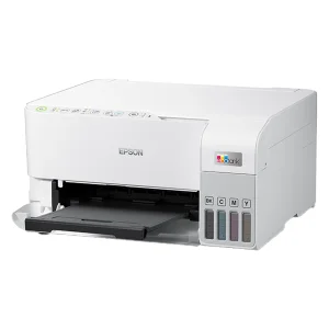 پرینتر جوهرافشان رنگی 3 کاره اپسون مدل EcoTank L3556 سایز A4 با قابلیت پرینت، اسکن و کپی، اتصال Wi-Fi و USB