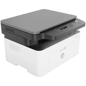 پرینتر لیزری 3 کاره اچ‌پی مدل LaserJet MFP 136a با قابلیت پرینت، اسکن و کپی، اتصال USB و نمایشگر