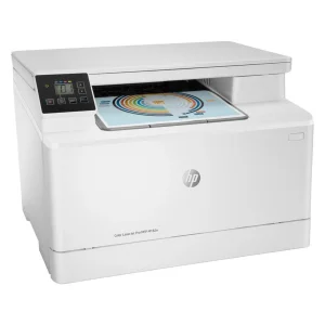 پرینتر اچ‌ پی رنگی سه کاره با چاپ لیزری مدل LaserJet Pro MFP M182n، سایز چاپ A4، قابلیت چاپ دو رو