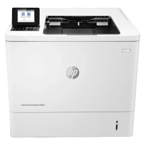 پرینتر اچ پی تک رنگ تک کاره با چاپ لیزری مدل LaserJet Enterprise M607dn، سایز چاپ A4، قابلیت تغییر زاویه، چاپ دو روی اتوماتیک، اتصال به شبکه‌ی Ethernet