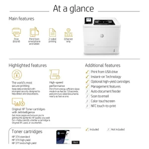 پرینتر لیزری اچ پی مدل LaserJet Enterprise M608dn