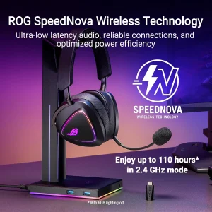 هدست گیمینگ بی سیم ایسوس مدل ROG Delta II