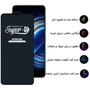 محافظ صفحه نمایش اپیکوی مدل Super 5D مناسب برای گوشی موبایل شیائومی K50 / K50 Pro / K40 / K40s / K40 Pro Plus