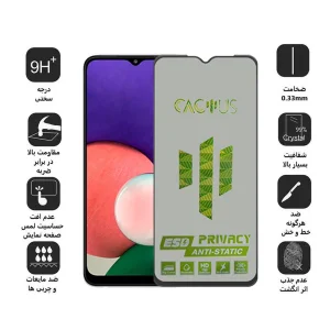 محافظ صفحه نمایش حریم شخصی اپیکوی مدل Cactus-ESD-Privacy مناسب برای گوشی موبایل سامسونگ Galaxy A22 5G/F42 5G