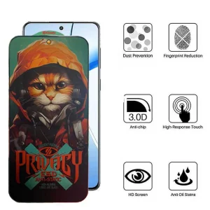 محافظ صفحه نمایش حریم شخصی اپیکوی مدل Privacy Hoodie Cat مناسب برای گوشی موبایل وان پلاس Nord CE4/ Nord CE3/ 10R/ 10T/ Ace Pro/ Ace/ 10R 150W