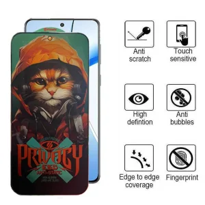 محافظ صفحه نمایش حریم شخصی اپیکوی مدل Privacy Hoodie Cat مناسب برای گوشی موبایل وان پلاس Nord CE4/ Nord CE3/ 10R/ 10T/ Ace Pro/ Ace/ 10R 150W