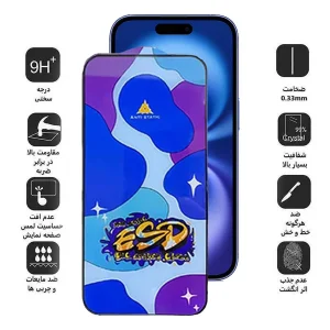 محافظ صفحه نمایش اپیکوی مدل Star ESD مناسب برای گوشی موبایل اپل iPhone 16/15
