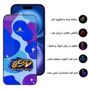 محافظ صفحه نمایش اپیکوی مدل Star ESD مناسب برای گوشی موبایل اپل iPhone 16/15